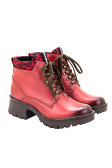  Dromedaris Karlie Boot in Red/Mini Leo