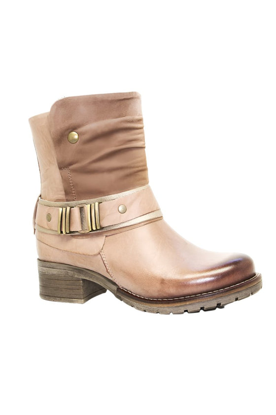 Dromedaris Kikka Leather Boot in Taupe