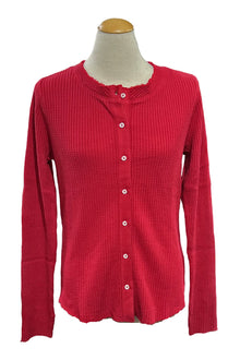  Dylan Clothing Brooks Waffle Cadi with Twill Tape in Classic Red