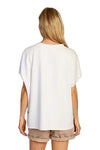 Dylan Clothing Caplet Tee in White