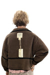 Dylan Clothing Casey Stitched Jacket in Cocoa