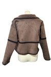 Dylan Clothing Casey Stitched Jacket in Cocoa