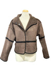 Dylan Clothing Casey Stitched Jacket in Cocoa