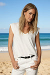 Dylan Clothing Muscle Tee in White