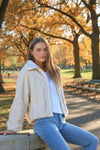Dylan Clothing So Cozy Cable Jacket in Natural
