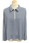 Striped shirt on a mannequin in a store setting