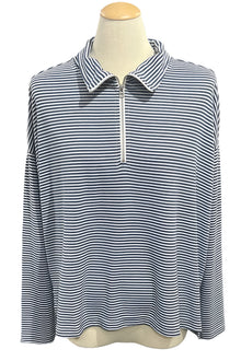  Striped shirt on a mannequin in a store setting