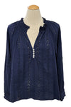 Dylan Clothing Talulah Blouse in Indigo Navy