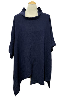  Eleven Stitch Design by Gerties Asymmetrical One Size Tunic in Indigo
