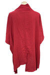 Eleven Stitch Design by Gerties Asymmetrical One Size Tunic in Ruby