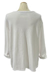 Eleven Stitch Design by Gerties Beach Tee in Chalk