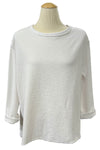 Eleven Stitch Design by Gerties Beach Tee in Chalk