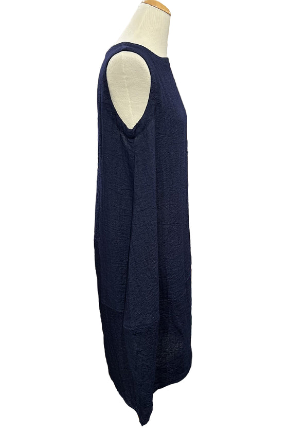 Eleven Stitch Design By Gerties Bubble Dress in Indigo