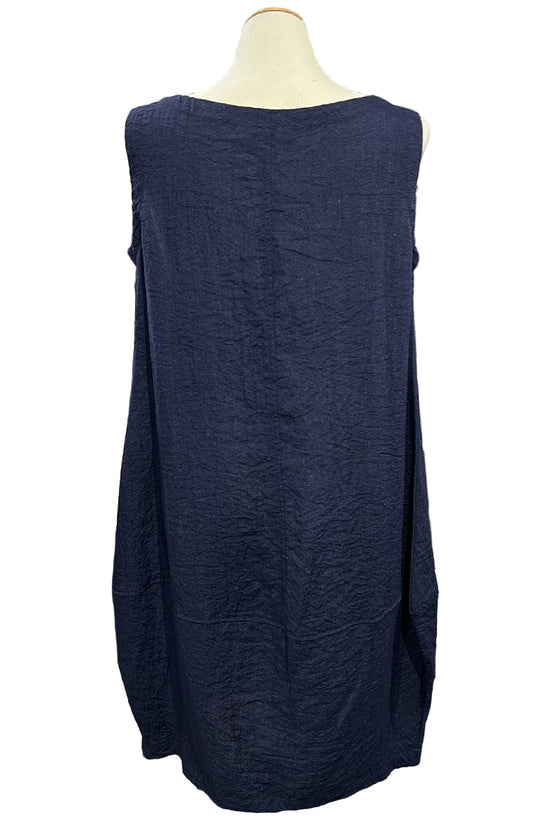 Eleven Stitch Design By Gerties Bubble Dress in Indigo