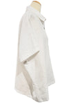Eleven Stitch Design by Gerties Cap Sleeve Shirt in Paper White