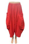Eleven Stitch Design By Gerties Double Pocket Pant in Cayenne