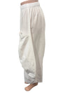 Eleven Stitch Design By Gerties Double Pocket Pant in Chalk