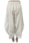 Eleven Stitch Design By Gerties Double Pocket Pant in Chalk