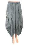 Eleven Stitch Design By Gerties Double Pocket Pant in Dusty Denim