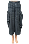 Eleven Stitch Design By Gerties Double Pocket Pant in Dusty Denim Check