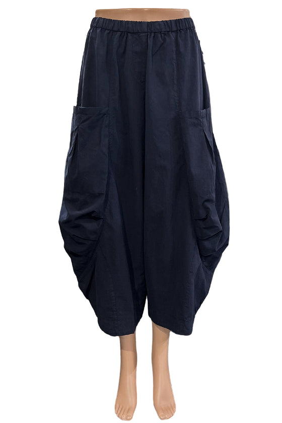Eleven Stitch Design By Gerties Double Pocket Pant in Indigo