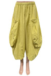 Eleven Stitch Design By Gerties Double Pocket Pant in Sweet Lime