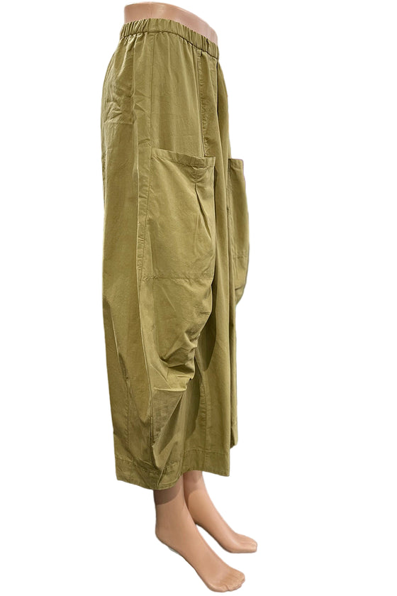 Eleven Stitch Design By Gerties Double Pocket Pant in Teak