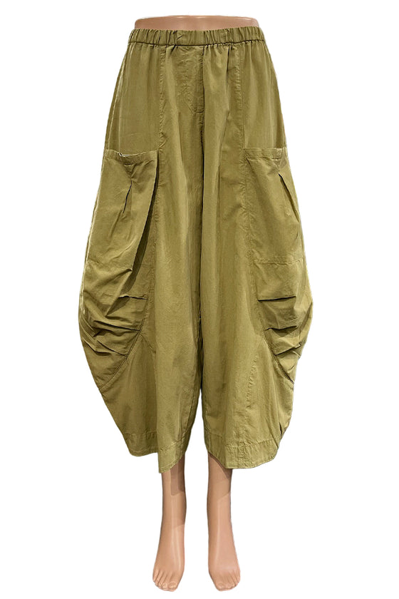 Eleven Stitch Design By Gerties Double Pocket Pant in Teak
