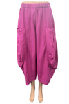 Eleven Stitch Design By Gerties Double Pocket Pant in Very Berry