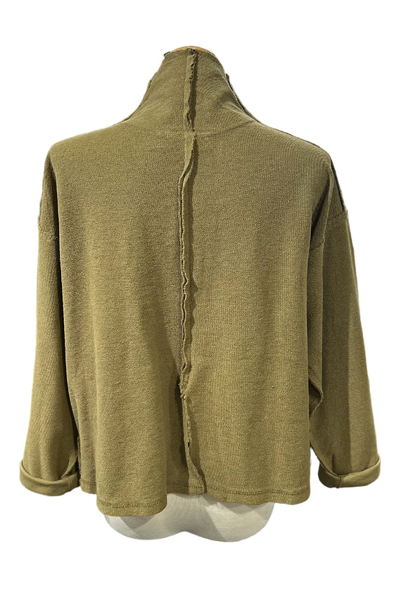 Eleven Stitch Design by Gerties Funnel Jacket in Teak