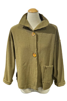  Eleven Stitch Design by Gerties Funnel Jacket in Teak