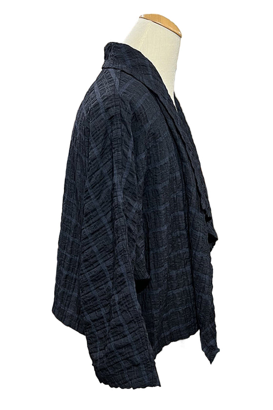 Eleven Stitch Design by Gerties Original Shrug in Indigo