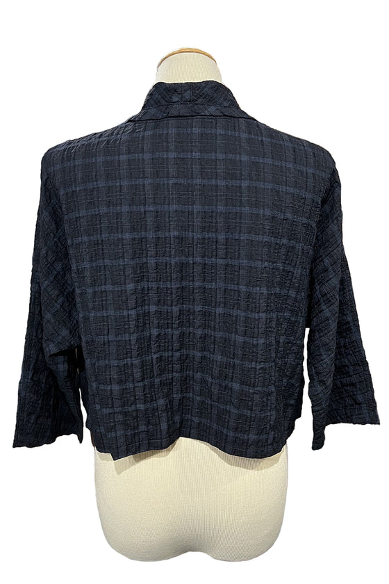 Eleven Stitch Design by Gerties Original Shrug in Indigo