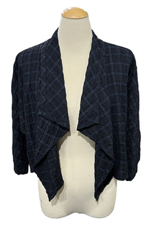  Eleven Stitch Design by Gerties Original Shrug in Indigo