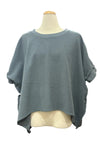 Eleven Stitch Design by Gerties Pull Over Vest in Dusty Denim