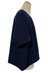 Eleven Stitch Design by Gerties Pull Over Vest in Indigo
