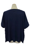 Eleven Stitch Design by Gerties Pull Over Vest in Indigo