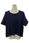 Eleven Stitch Design by Gerties Pull Over Vest in Indigo