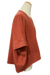 Eleven Stitch Design by Gerties Pull Over Vest in Rusty