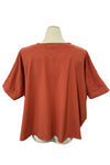 Eleven Stitch Design by Gerties Pull Over Vest in Rusty
