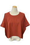Eleven Stitch Design by Gerties Pull Over Vest in Rusty