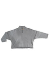 Eleven Stitch Design by Gerties Rib Out Original Funnel Top in Dusty Denim