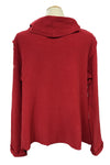 Eleven Stitch Design by Gerties Seamed Cowl Top in Ruby