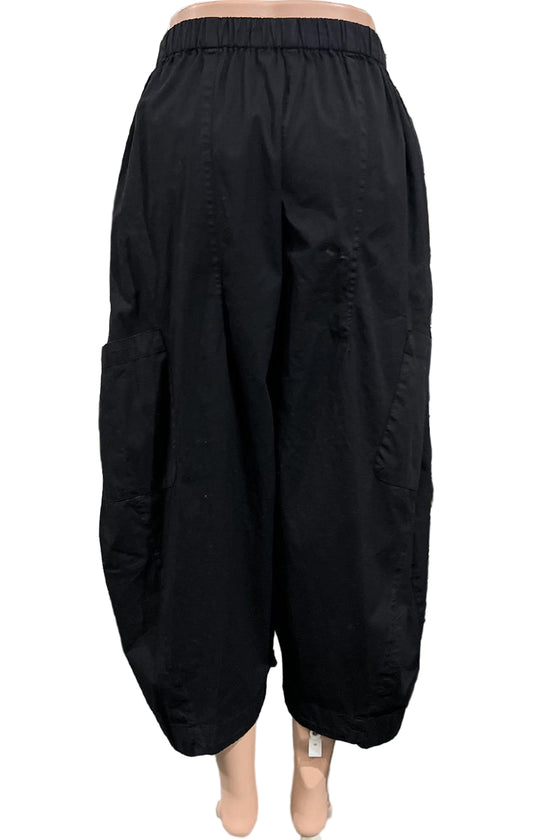 Eleven Stitch Design By Gerties Snap Front Pant in Black