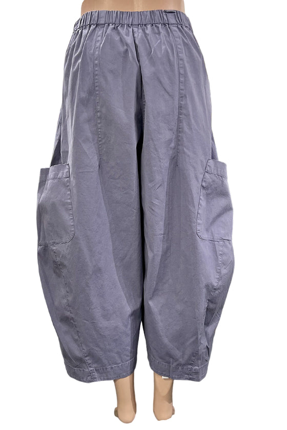 Eleven Stitch Design By Gerties Snap Front Pant in Blue Iris