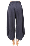 Eleven Stitch Design By Gerties Tucked Hem Pant in Black Pearl