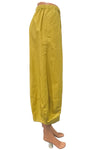 Eleven Stitch Design By Gerties Tucked Hem Pant in Sweet Lime