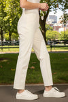 Escape By Habitat Clothes Comfort Knit Denim Straight Jean in Pearl