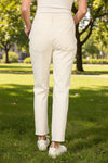 Escape By Habitat Clothes Comfort Knit Denim Straight Jean in Pearl