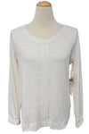 Escape By Habitat Clothes Stay Centered Peruvian Cotton Tee in Pearl